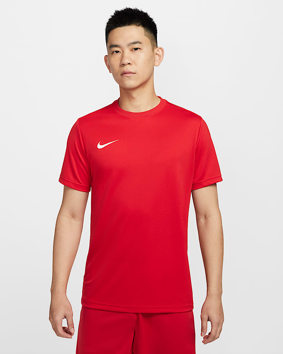 Nike Dri-FIT Park VII 男子速干短袖球衣 - 大学红