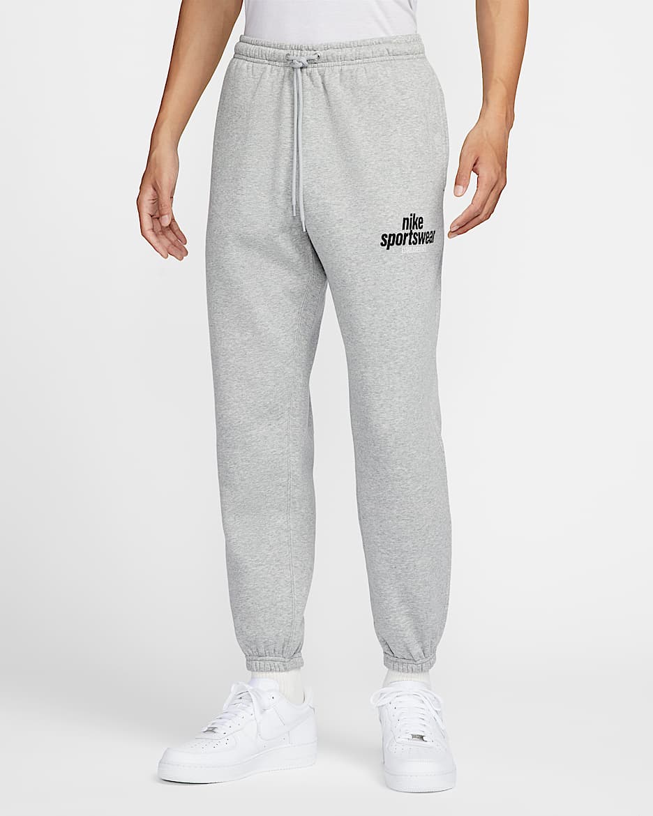 Nike Club 男子加绒长裤 - 调色暗灰/浅烟灰/黑