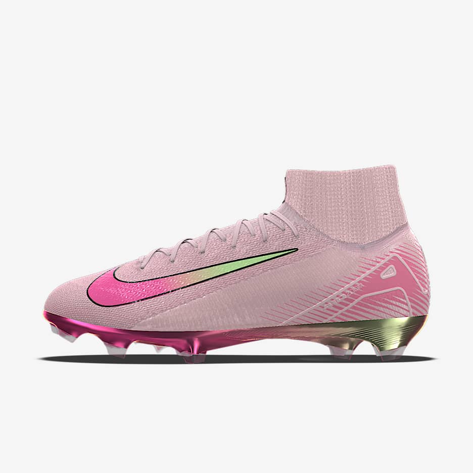 Nike Mercurial Superfly 10 Elite By You 耐克刺客系列专属定制天然硬质草地高帮足球鞋 - 宝石绿/仙人掌绿/宝石绿