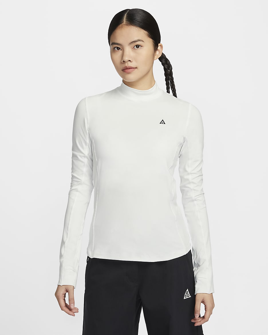Nike ACG "Goat Rocks" Dri-FIT ADV 女子防晒速干长袖上衣 - 山峰白/黑