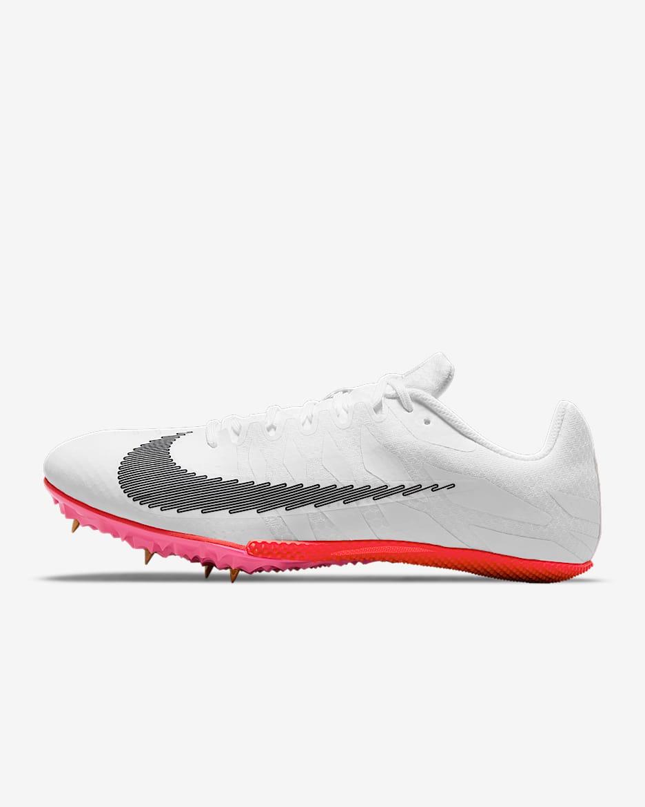 Nike Zoom Rival S 9 男/女跑步鞋 - 白色/黑/黑
