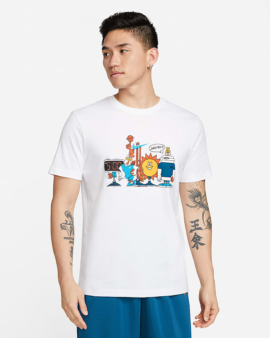 Nike 男子篮球T恤 - 白色