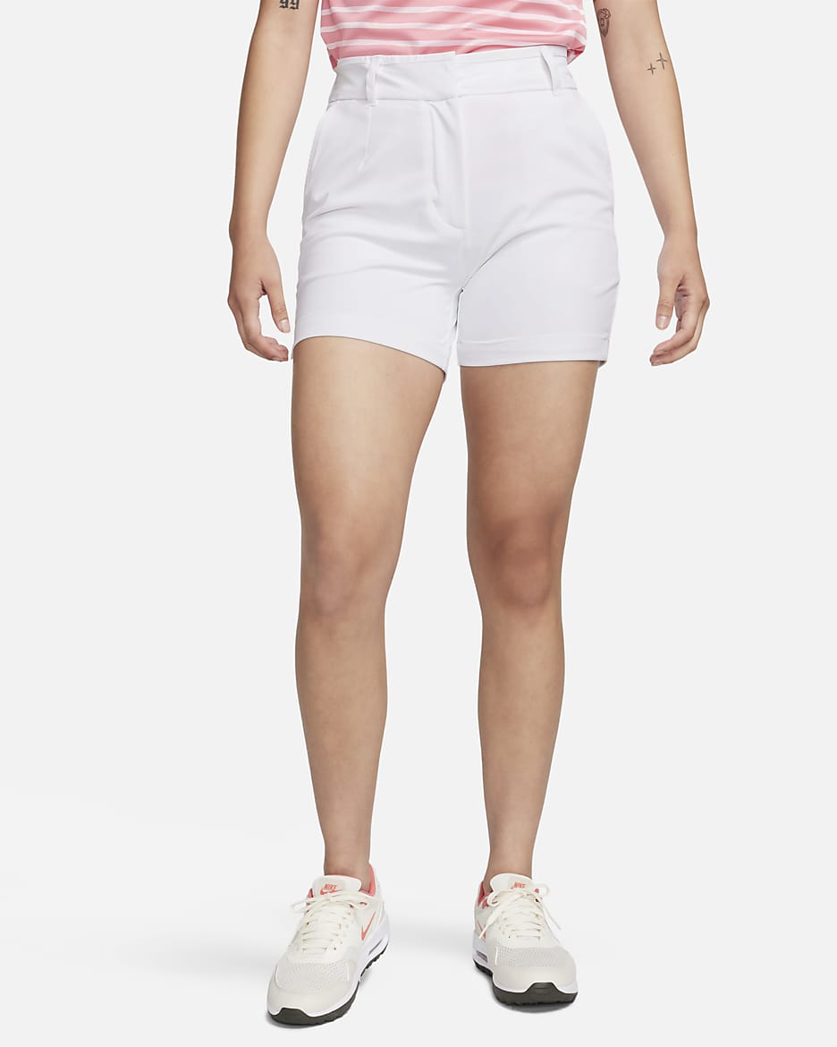 Nike Dri-FIT Victory 女子速干高尔夫短裤 - 白色/黑