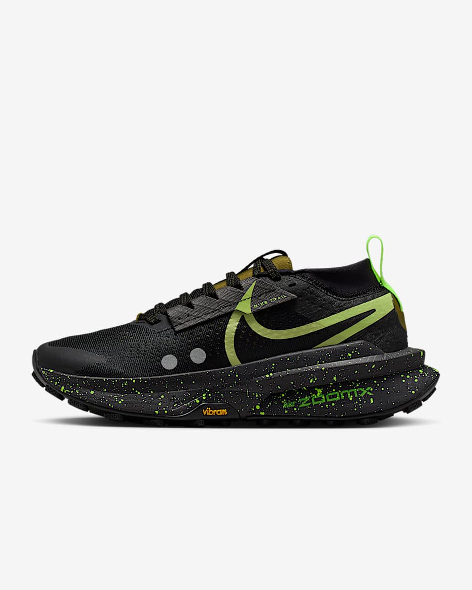 Nike Zegama 2 女子越野跑步鞋 - 黑/图腾黑紫/高射炮橄榄绿/浅柠檬黄