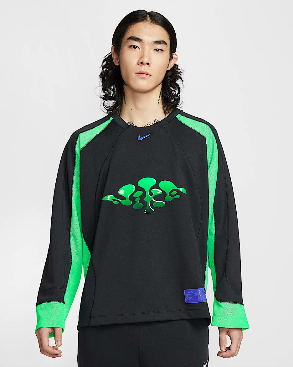 Nike Project F.R.O.G. Jelly 男子长袖针织上衣 - 黑/惊喜绿/皇家蓝/皇家蓝