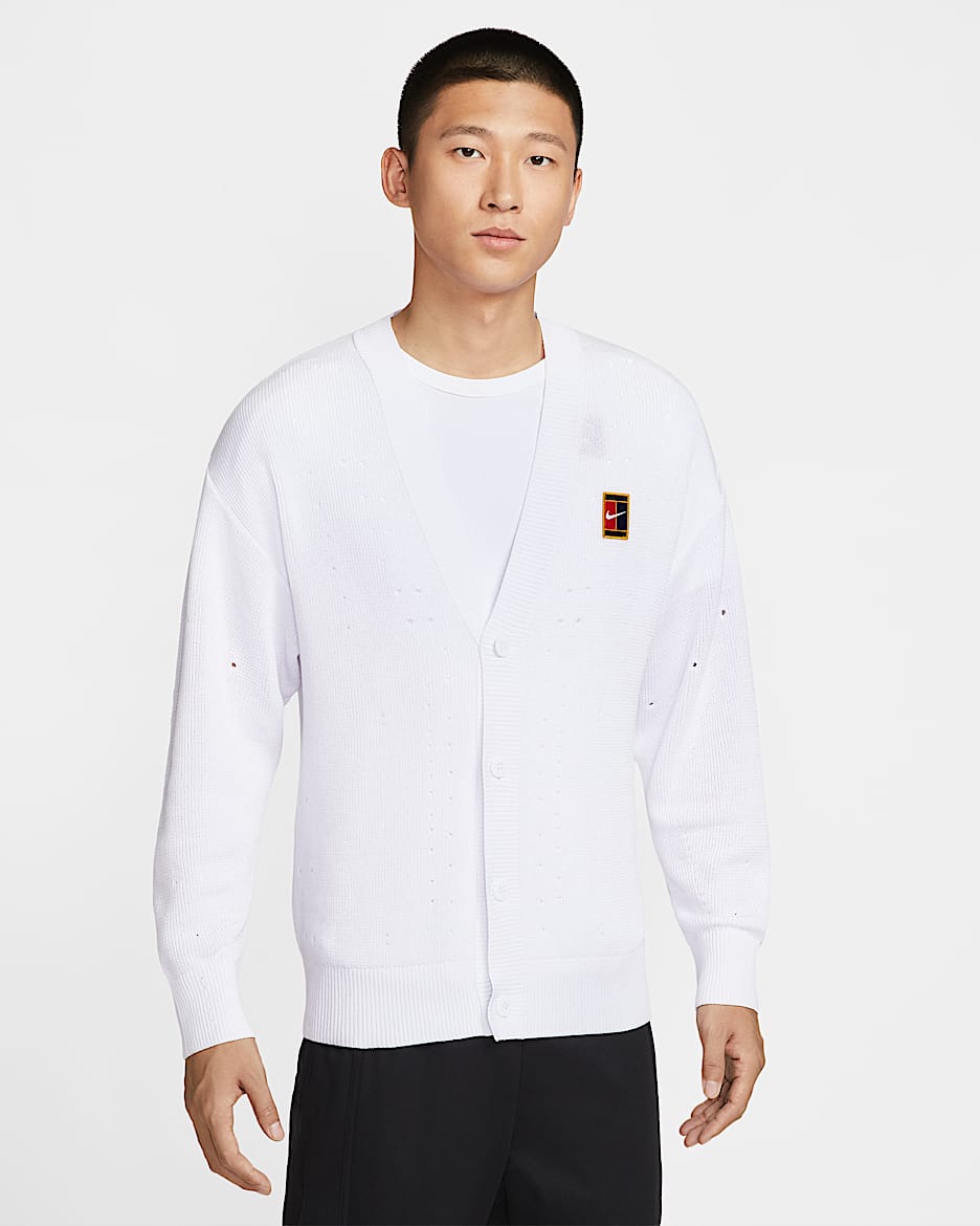 NikeCourt Slam 男子网球开衫 - 白色