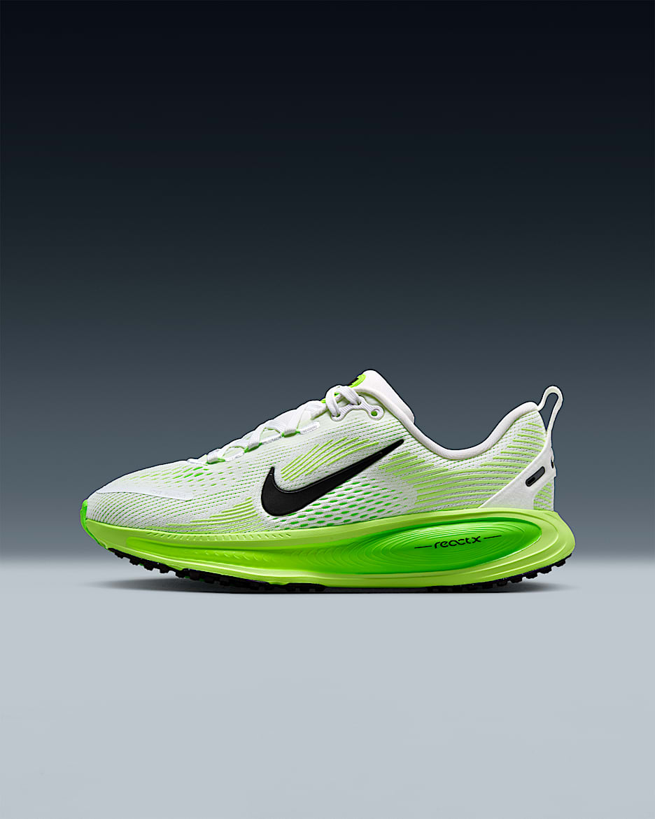 Nike Vomero 18 耐克小迈柔大童公路跑步鞋 - 白色/电子绿/荧光黄/黑