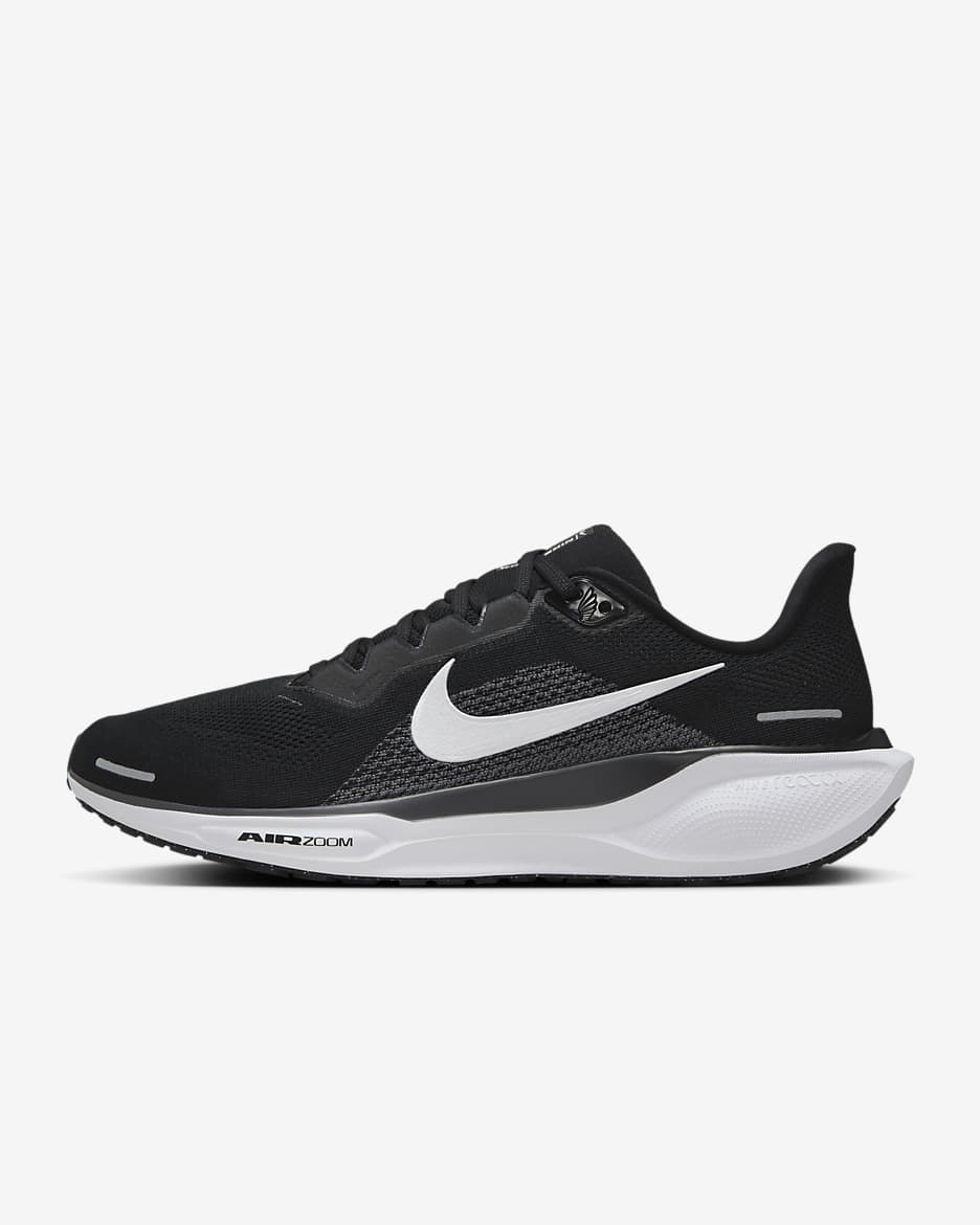 Nike Pegasus 41 耐克飞马男子公路跑步鞋 - 黑/煤黑/白色