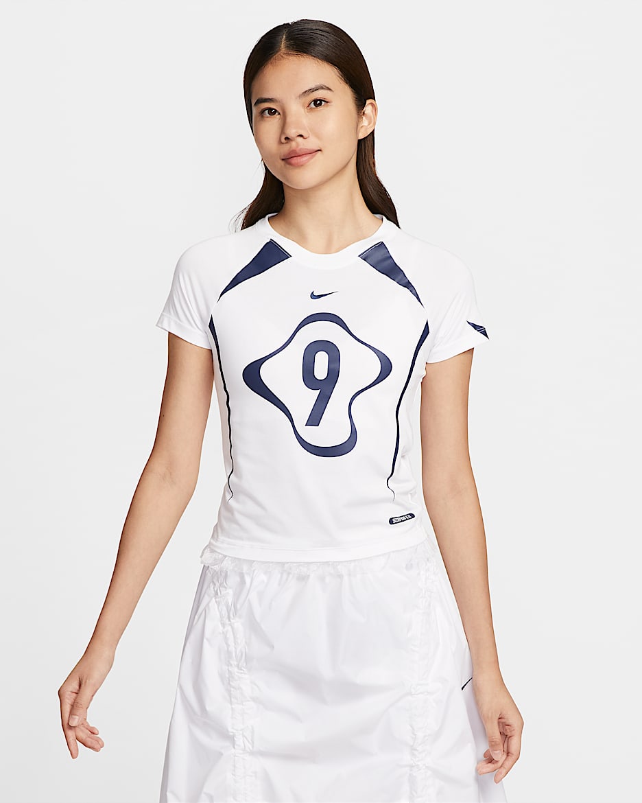 Nike Sportswear Chill Knit 女子图案T恤 - 白色