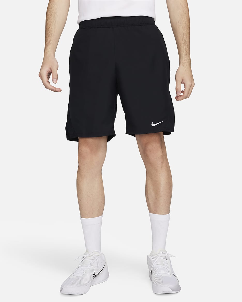 NikeCourt Victory 耐克网球运动员同款 Dri-FIT 男子透气速干网球短裤 - 黑/白色