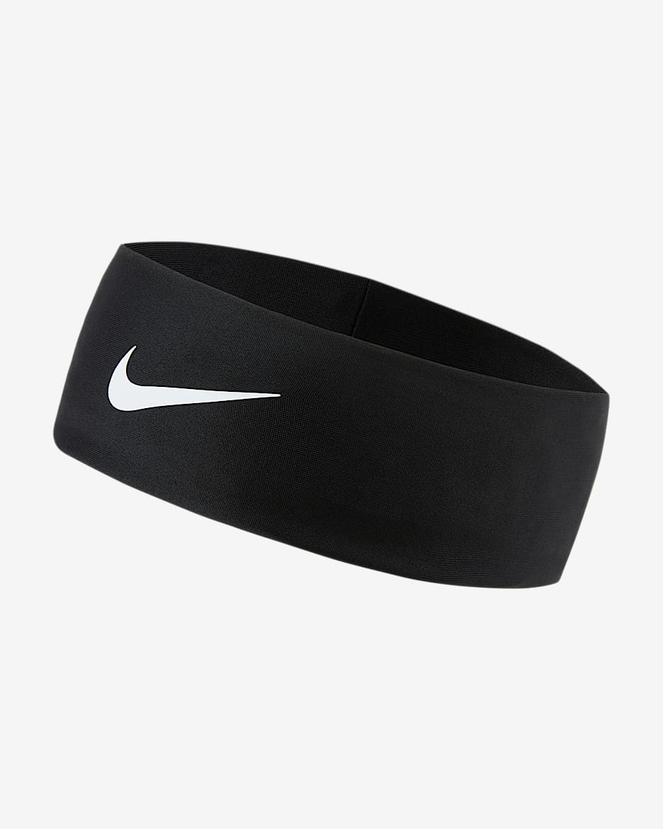 Nike Fury Classic Dri-FIT 速干头带（1 条） - 黑/白色/白色