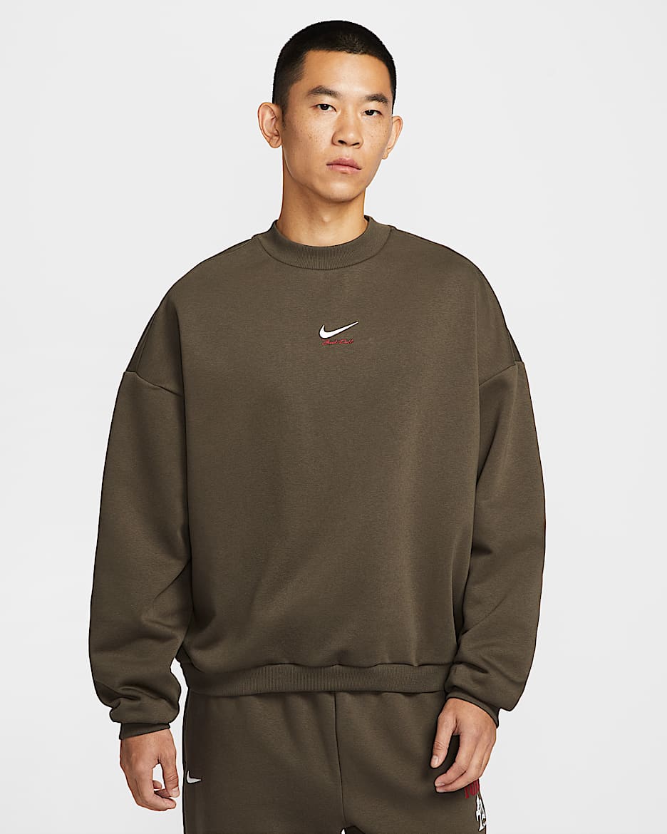 Nike Standard Issue 马年限定脱缰系列 Therma-FIT 新年款男子篮球加绒圆领上衣 - 暗褐