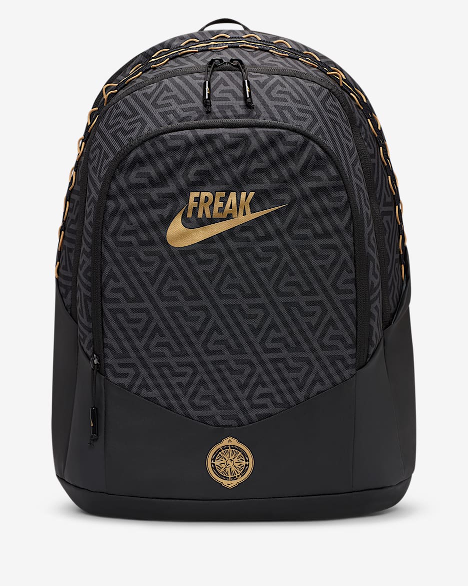 Giannis 双肩包 - 黑/黑/金属色