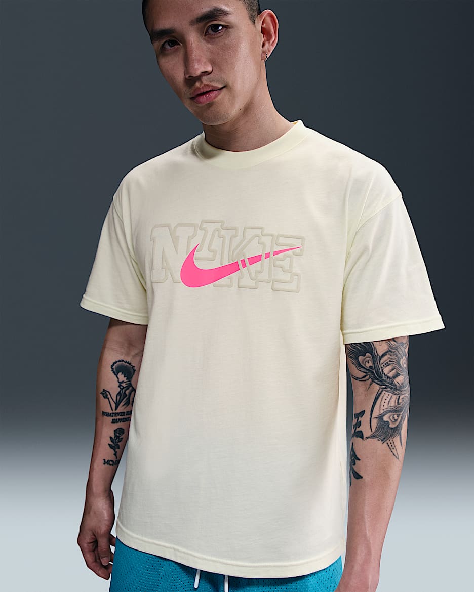 Nike 男子篮球T恤 - 帆白