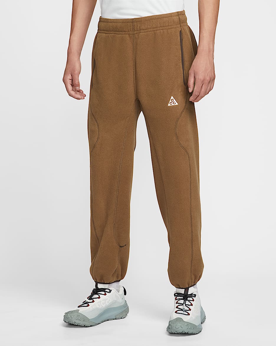 Nike ACG "Wolf Tree" 男子摇粒绒长裤 - 苔木棕色/巴洛克棕/浅卡其/山峰白