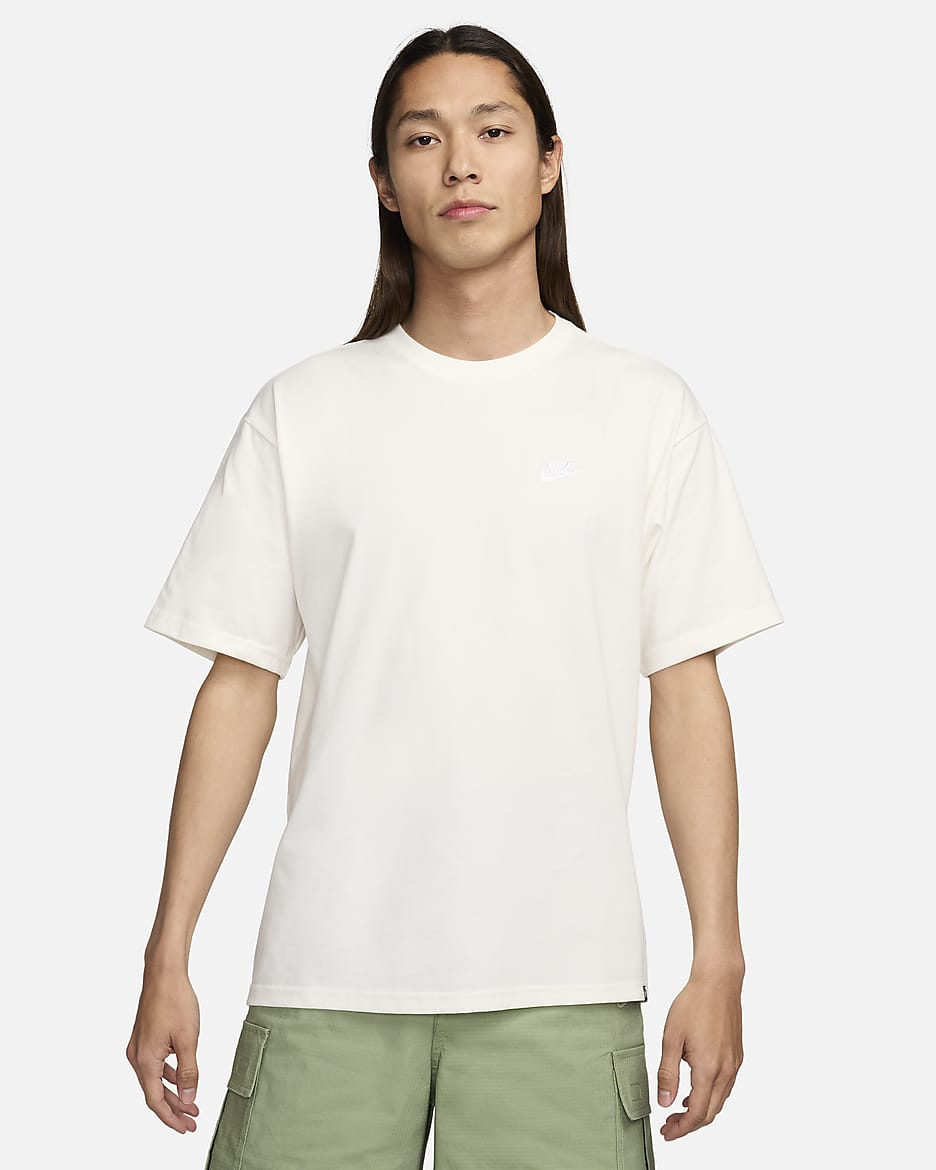 Nike Sportswear Club 男子T恤 - 帆白