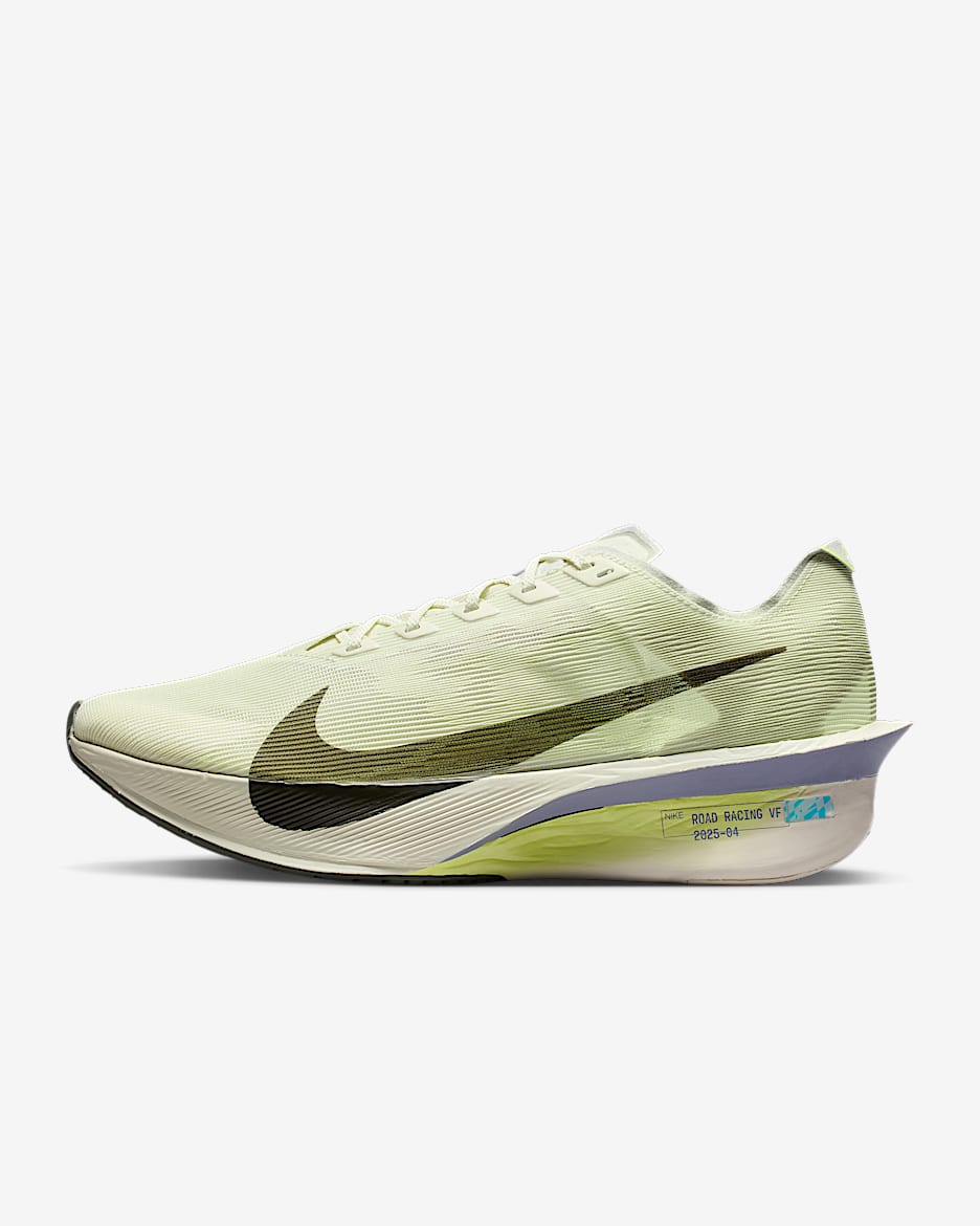Nike Vaporfly 4 男子公路竞速跑步鞋 - 海玻璃色/超酸橙/幻影灰白/红杉绿