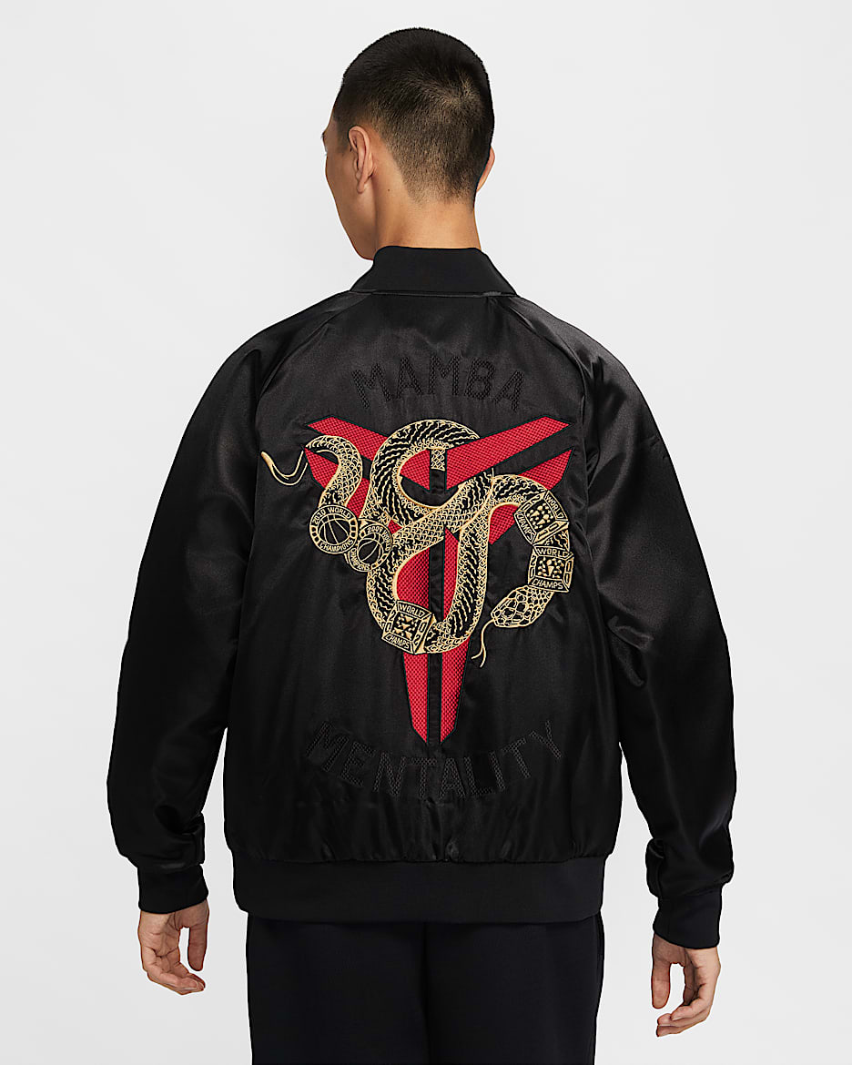 Kobe 曼巴之年 Therma-FIT 科比男子拒水保暖夹克 - 黑/大学红