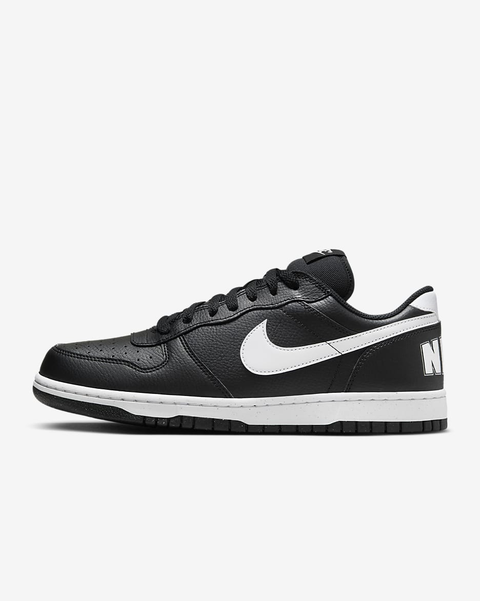 Nike Big Low 男子运动鞋 - 黑/白色