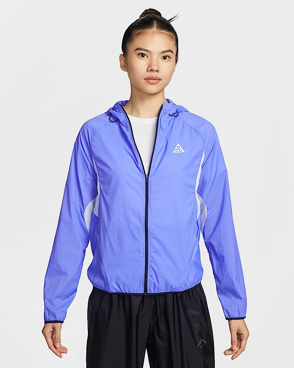 Nike ACG Repel 女子拒水越野跑步夹克 - 宝石蓝/氢蓝/深藏青/山峰白