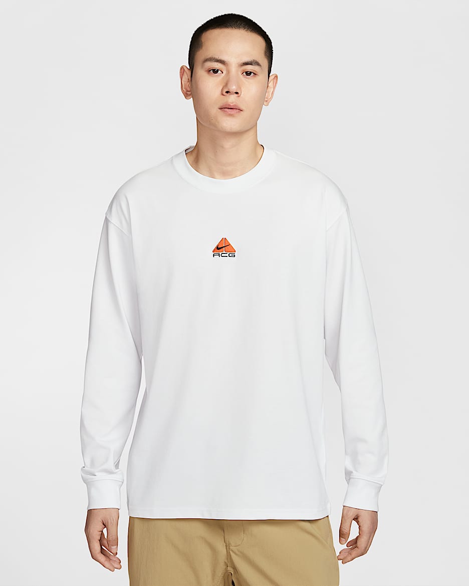 Nike ACG "Lungs" 男子速干长袖T恤 - 山峰白
