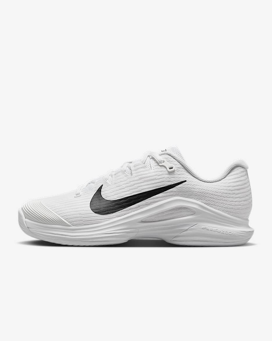 Nike Vapor 12 郑钦文同款女子硬地球场网球鞋 - 白色/山峰白/黑
