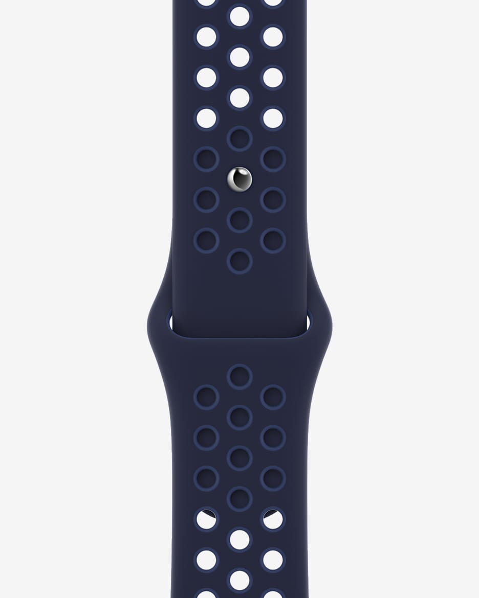 45 毫米深藏青/深海蓝 Nike 运动表带 - 标准号 - 深藏青/神秘深海蓝