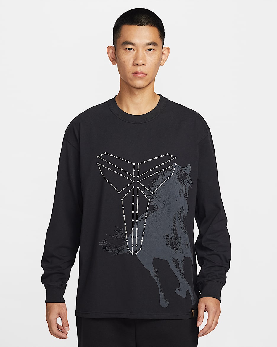 Kobe Dri-FIT 科比男子速干长袖篮球T恤 - 黑