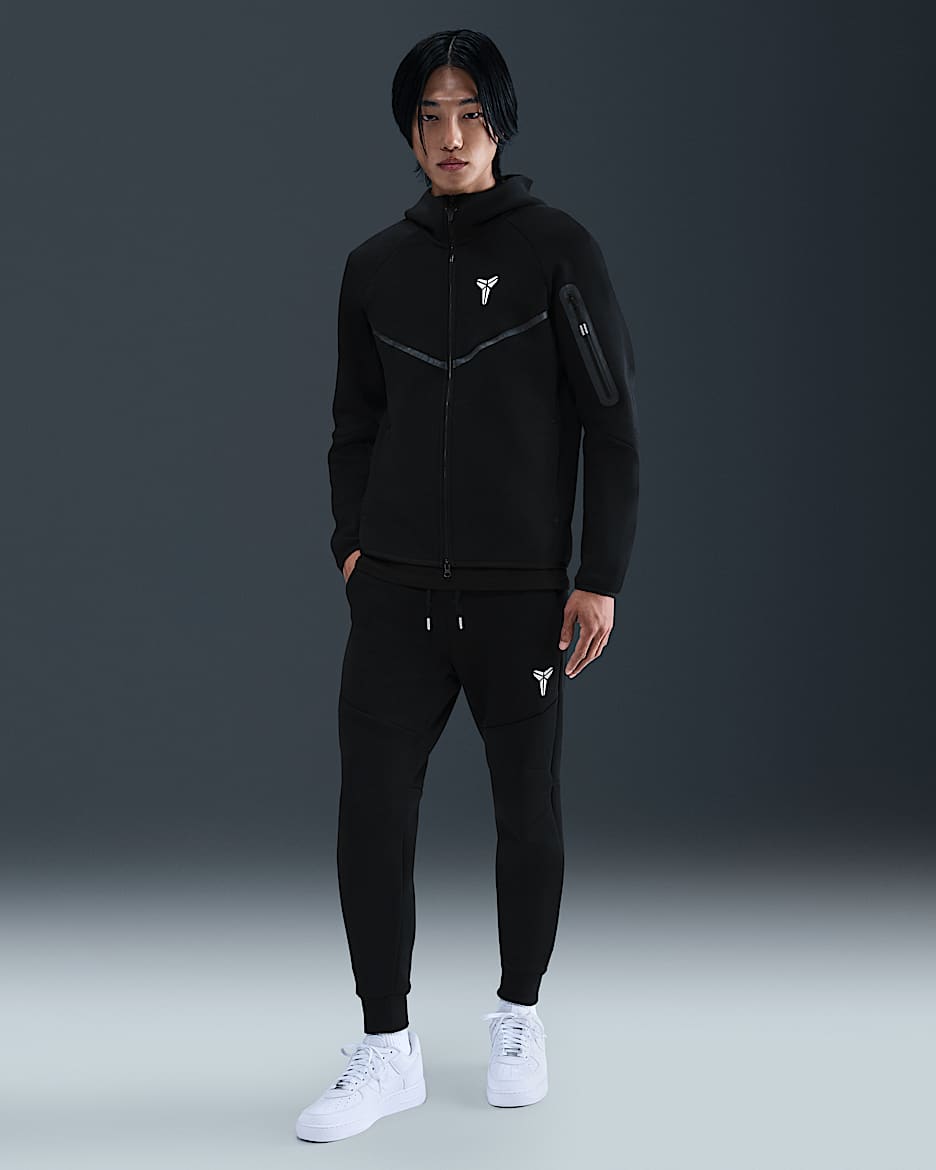Kobe Tech Fleece 科比男子长裤 - 黑/白色