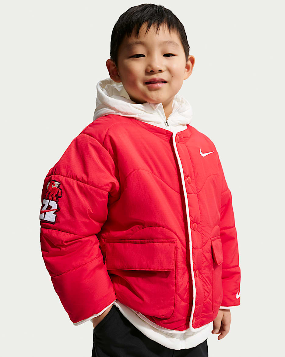 Nike 马年限定脱缰系列新年款幼童保暖夹克 - 大学红
