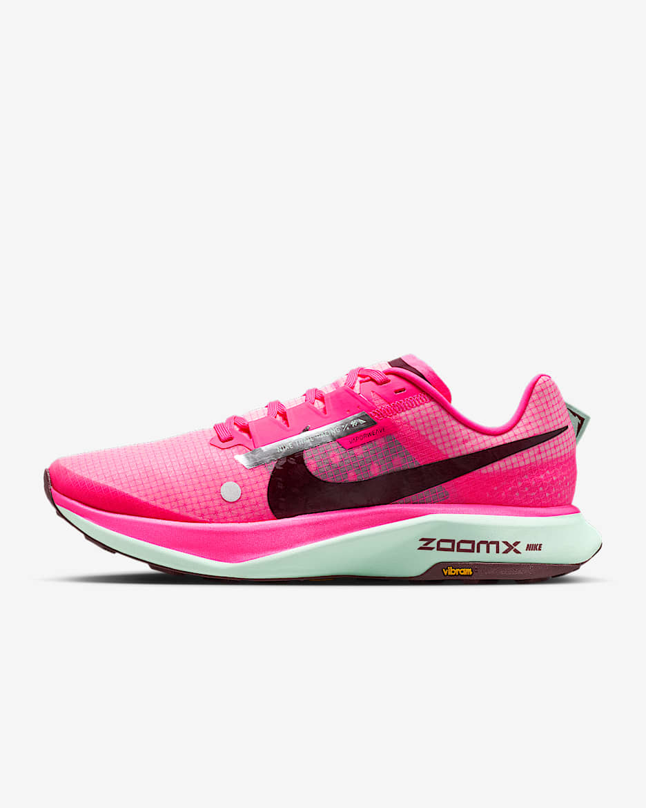 Nike Ultrafly 男子越野竞速跑步鞋 - 透明粉/泡沫薄荷绿/鲜亮勃艮第酒红