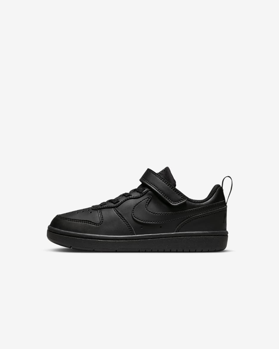 Nike Court Borough Low Recraft 耐克酷菠萝幼童运动鞋 - 黑/黑/黑