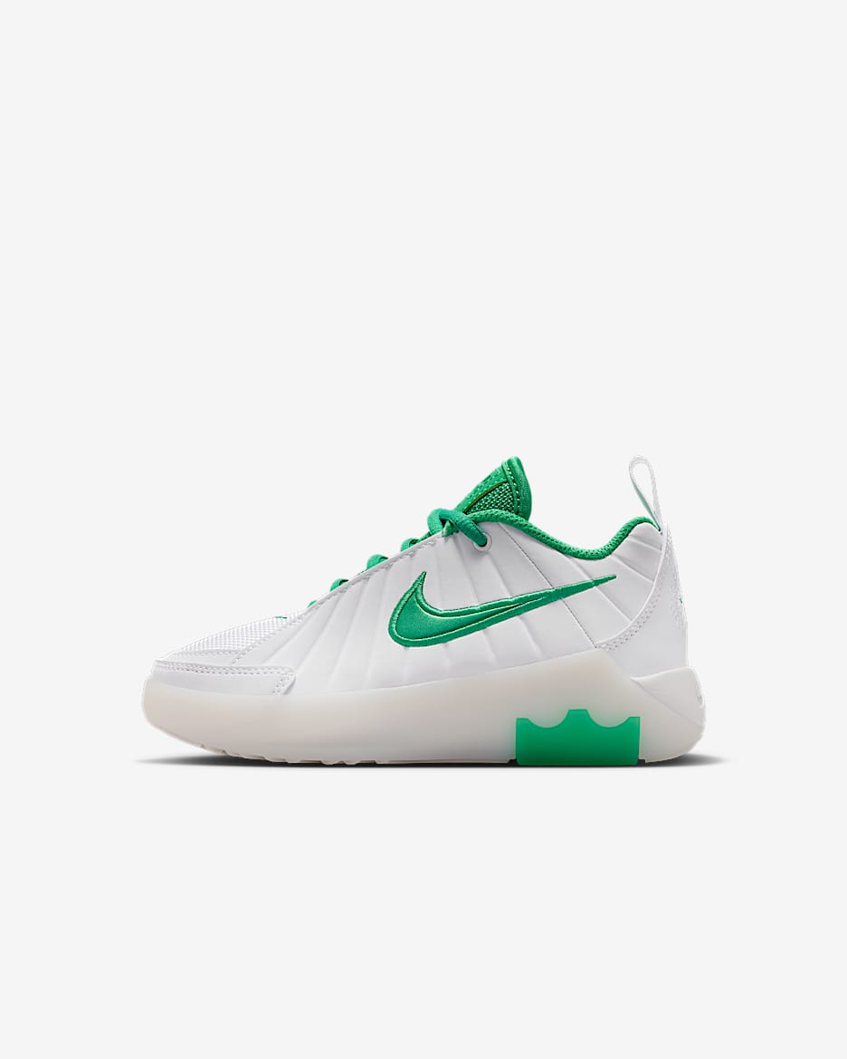 LeBron Witness 9 詹姆斯幼童运动鞋 - 白色/白色/金属色/体育场绿