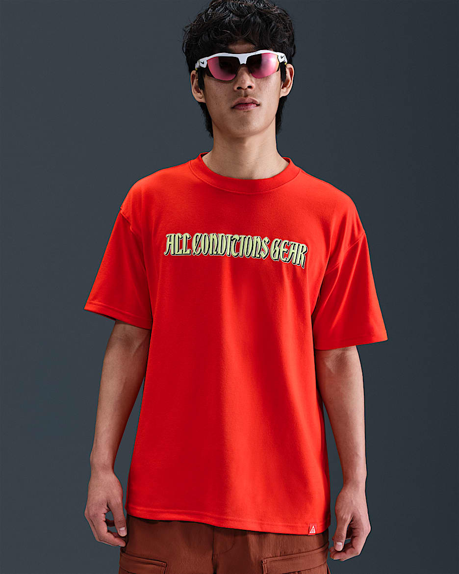 Nike ACG Dri-FIT 男子速干T恤 - 热情红