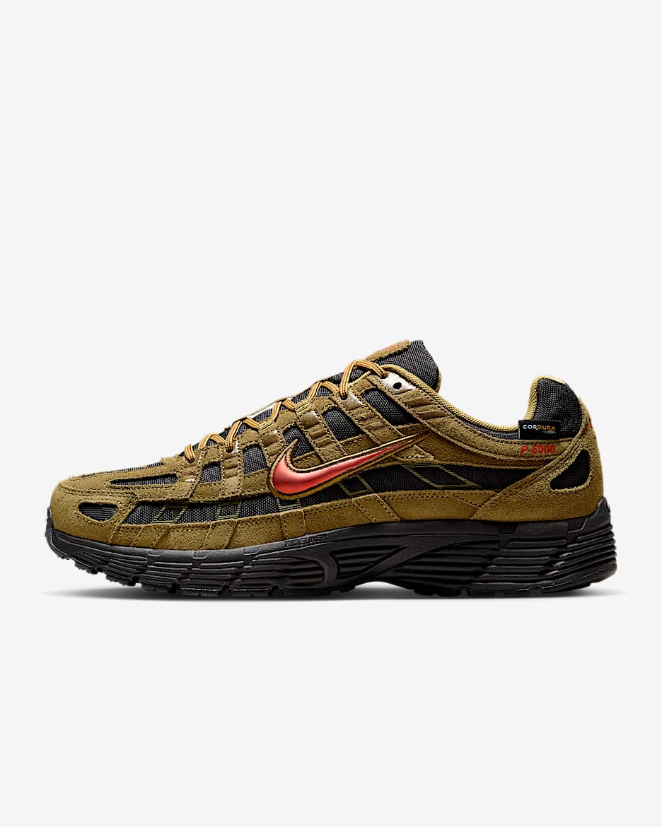 Nike P-6000 Premium CORDURA® 男子运动鞋 - 高射炮橄榄绿/黑/量子苔藓绿/热情红