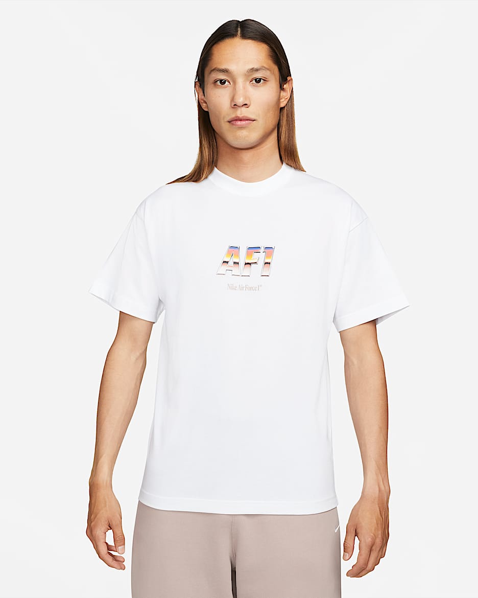 Nike AF1 男子T恤 - 白色