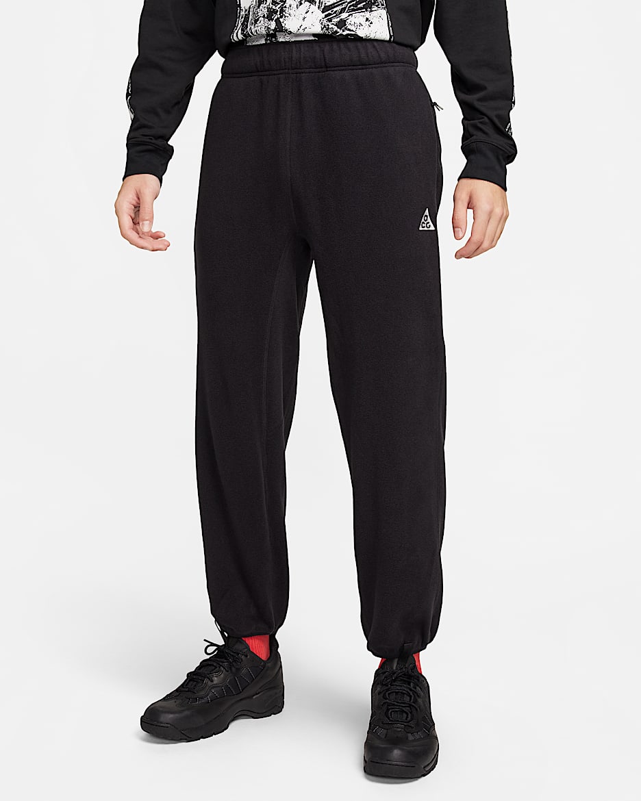 Nike ACG Polartec® 男子摇粒绒长裤 - 黑/黑/山峰白