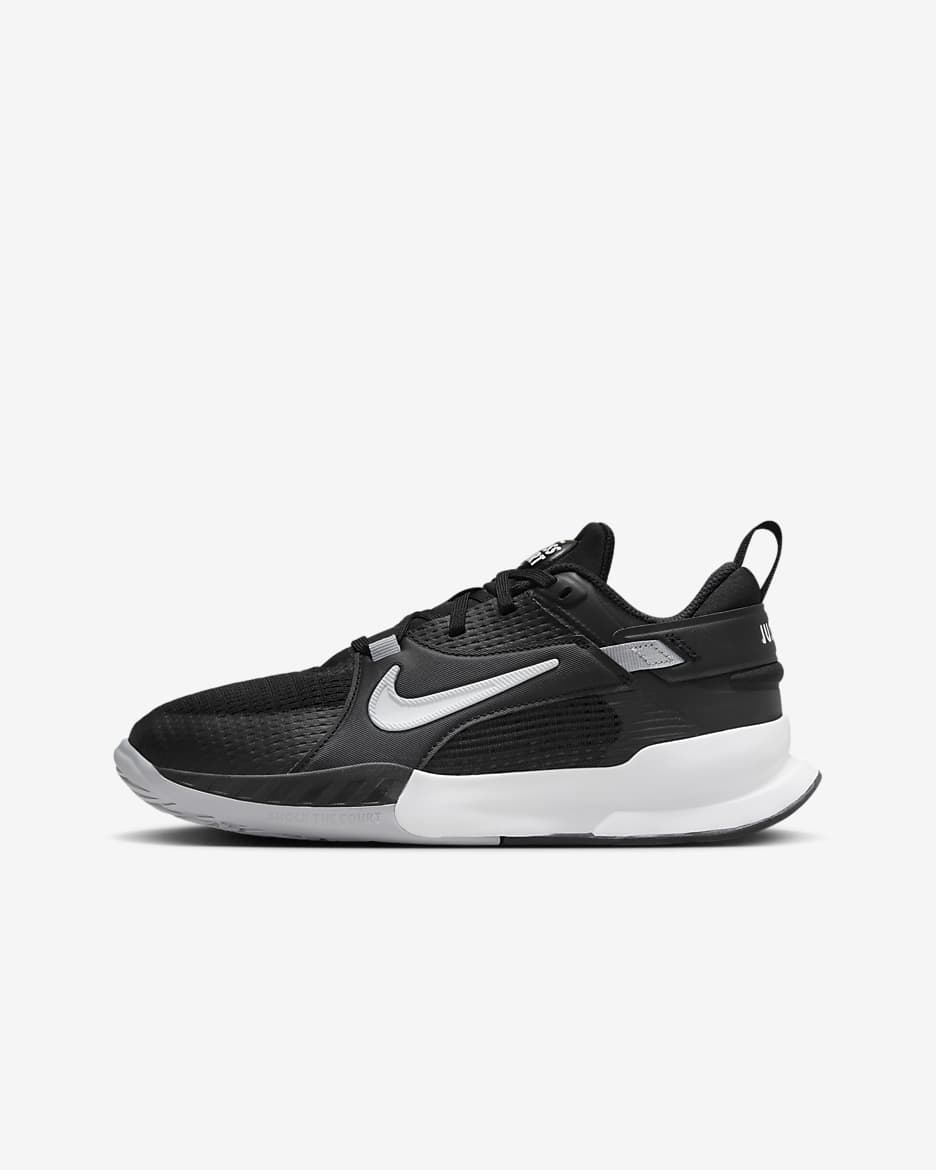Nike Crosscourt 六边形小将大童运动鞋 - 黑/狼灰/白色