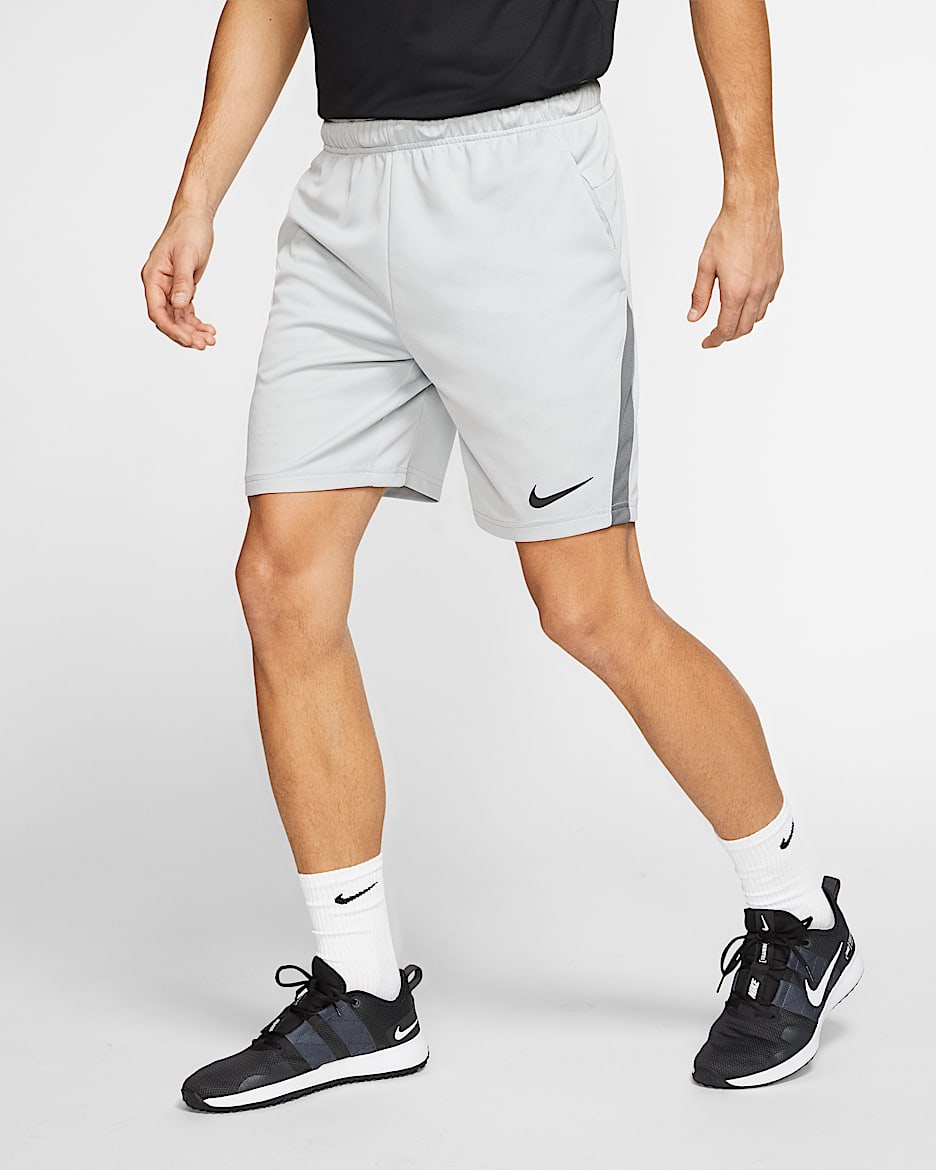 Nike Dri-FIT 男子训练短裤 - 浅沙岩灰/铁灰/黑