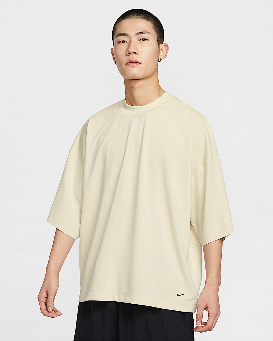Nike Sportswear Tech 男子短袖针织上衣 - 浅卡其/黑