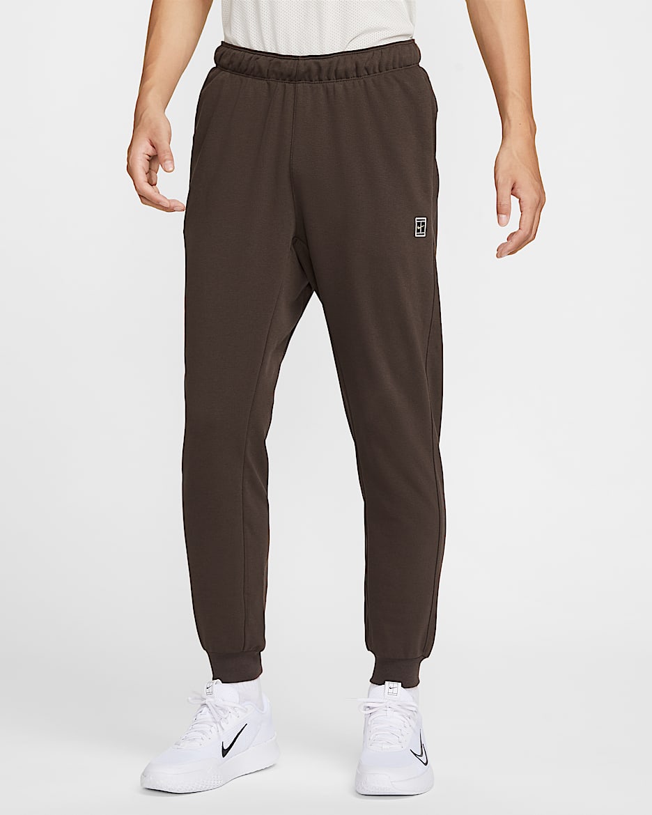 NikeCourt Heritage 耐克网球运动员同款男子速干法式毛圈网球长裤 - 巴洛克棕