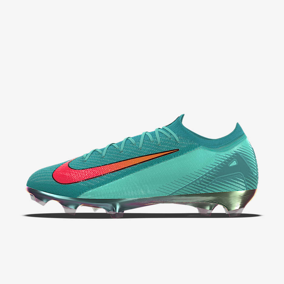 Nike Mercurial Vapor 16 Elite By You 耐克刺客系列专属定制天然硬质草地低帮足球鞋 - 宝石绿/仙人掌绿/宝石绿