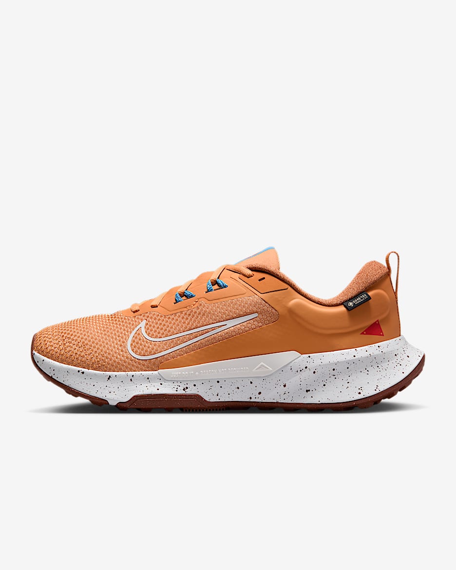 Nike Juniper Trail 2 GORE-TEX 男子防水越野跑步鞋 - 月亮铜/张扬蓝/浅深红/浅黄褐