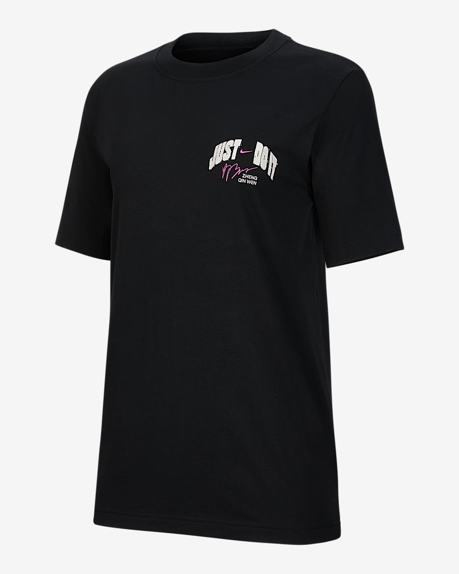 Nike 女子网球T恤 - 黑