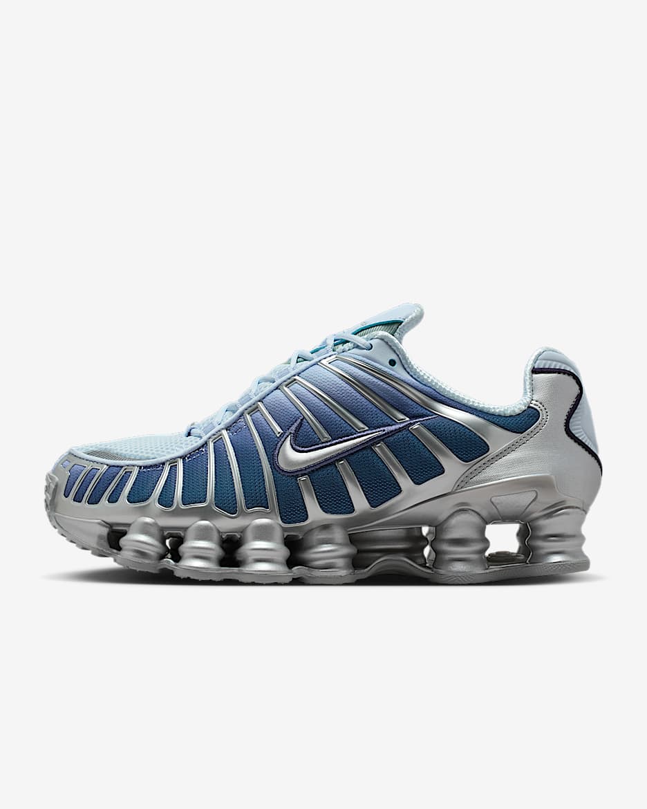 Nike Shox TL Fade 女子气柱运动鞋 - 紫蓝/帝王紫/金属银