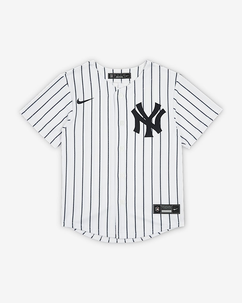 纽约洋基队主场 Nike MLB Jersey 幼童球衣 - 白色