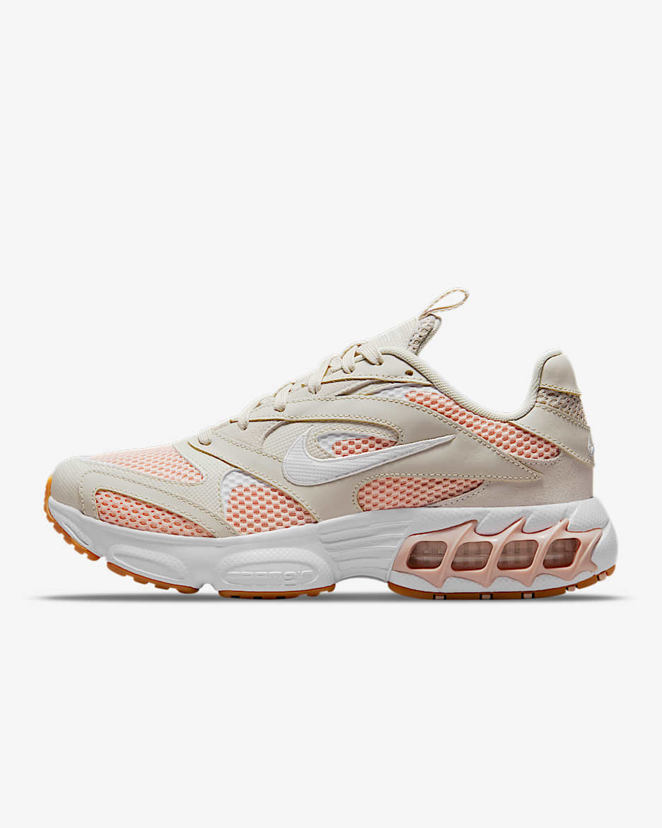 Nike Zoom Air Fire 女子运动鞋 - 浅骨色/珊瑚橙/牛津粉/白色