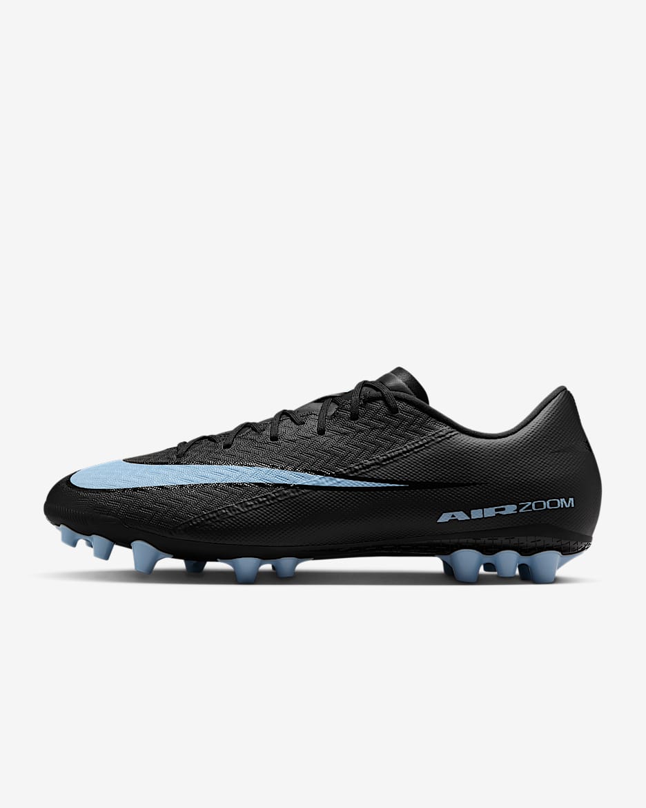 Nike Mercurial Vapor 16 Academy 耐克刺客系列人造草地低帮足球鞋 - 黑/冰蓝
