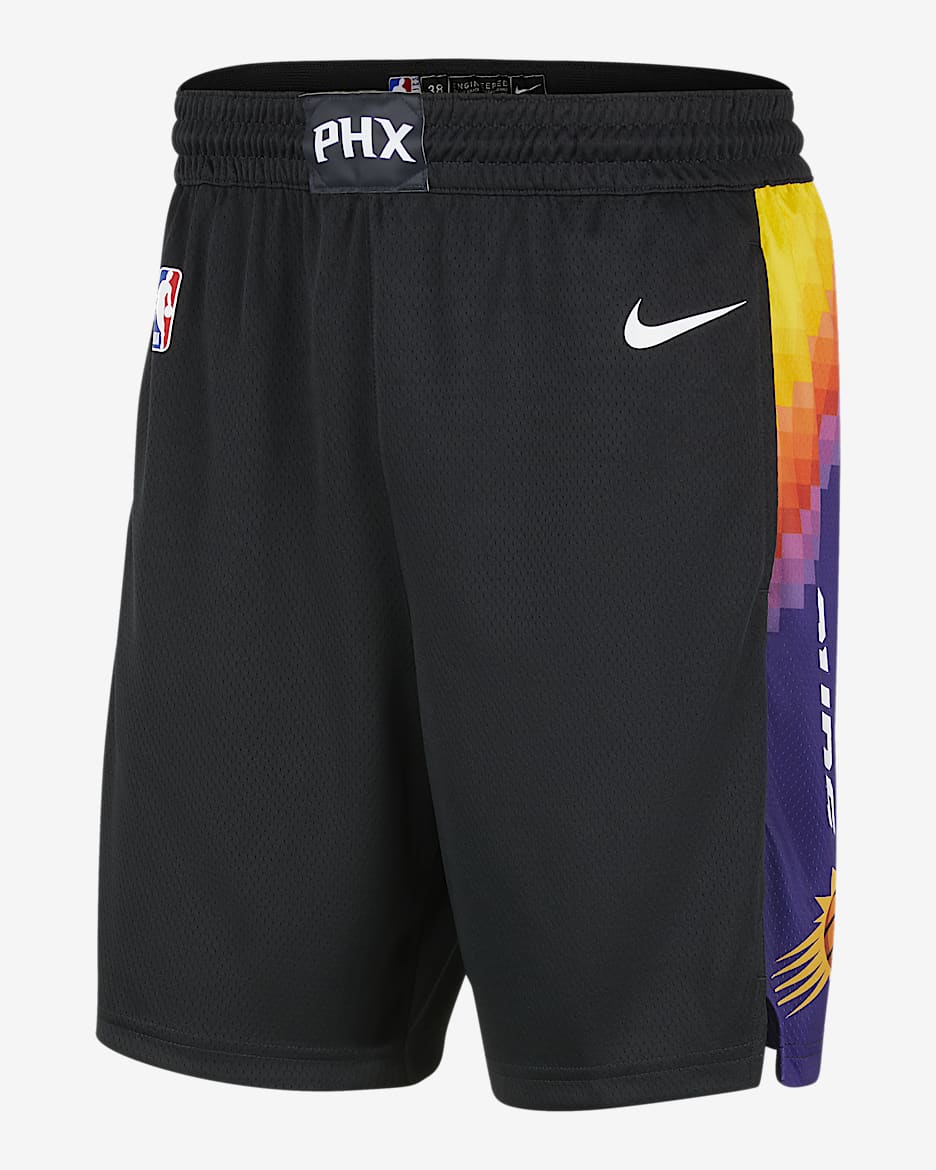 2020 赛季菲尼克斯太阳队 City Edition Nike NBA Swingman 男子短裤 - 黑