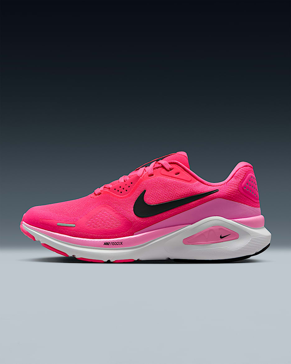 Nike Structure 26 耐克稳程女子公路跑步鞋 - 透明粉/魅力粉/白色/黑